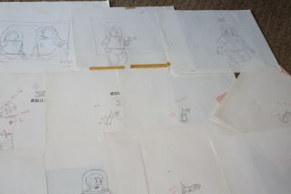 Herge ' s The Adventures of Tintin Animated Model sheets Storyboard Sketch Art 878 8