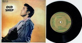 Elvis Presley - Old Shep - 7 " 45 E.  P Gold A.  A.  R.  M Vinyl Record W Pict Slv