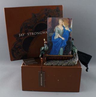 Jay Strongwater Bronze & Enamel,  Peacock Picture Frame,  Swarovski Crystals Nr