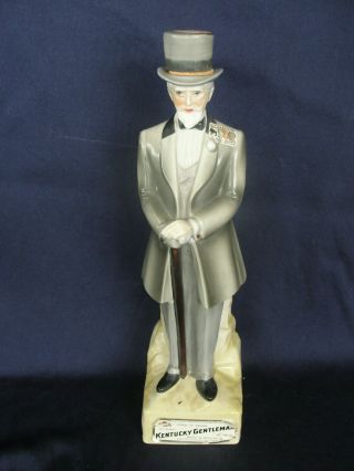 Vintage Porcelain Figurative Kentucky Gentleman Bourbon Decanter Man With Cane