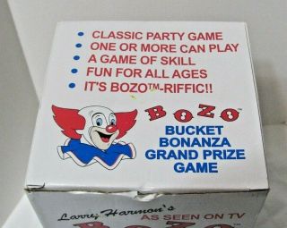 Bozo The Clown Bucket Bonanza Grand Prize Game Cups And Ball 2