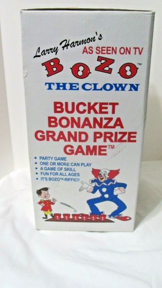 Bozo The Clown Bucket Bonanza Grand Prize Game Cups And Ball 3