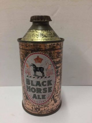 bottle BLACK HORSE ALE CONE TOP Canadian Beer tin Can Brewed 3