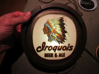 Iroquois Indian Head Beer Light Buffalo Ny