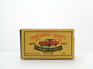 Orig.  Box - 1960 Moko Lesney Matchbox No.  75 