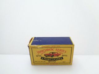 orig.  box - 1960 MOKO Lesney Matchbox No.  75 ' FORD THUNDERBIRD ' - - - see photos & more 4