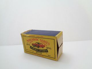 orig.  box - 1960 MOKO Lesney Matchbox No.  75 ' FORD THUNDERBIRD ' - - - see photos & more 7