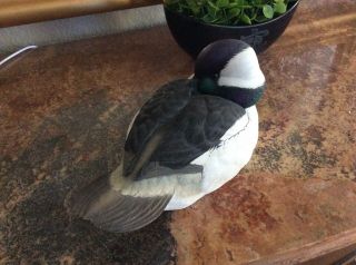 Ducks Unlimited Special Edition Bufflehead Drake Duck Decoy Sculpture 10”