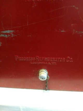 Vintage 1950s Coca - Cola Cooler Progressive Refrigerator Company Louisville. 2