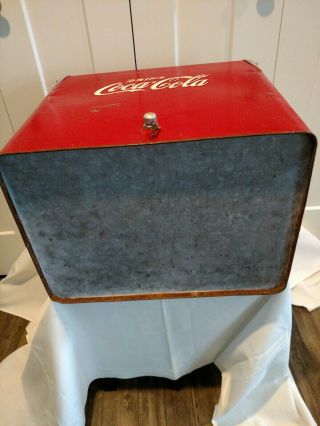 Vintage 1950s Coca - Cola Cooler Progressive Refrigerator Company Louisville. 8