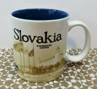Starbucks Mug Slovakia Icon V2 Rare Discontinued Bratislava Castle 16 Fl Oz