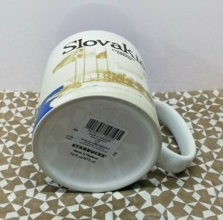 Starbucks Mug SLOVAKIA Icon v2 RARE DISCONTINUED Bratislava Castle 16 fl oz 3