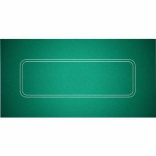 Table Top Poker Texas Hold ' em Layout Green Mat Pad Portable Felt Cover 36 