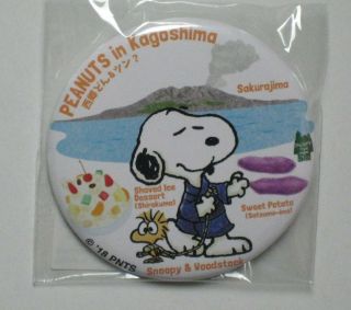 Peanuts Snoopy And Woodstock Kagoshima (japan) Motif Pin - Back Button Badge