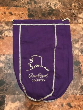 Crown Royal Country Whiskey Bag With Alaska State Outline 1.  75 L,  Exclusive