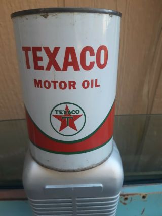 Vintage 1963 Texaco Havoline Metal Full Oil Can Sae 20hd