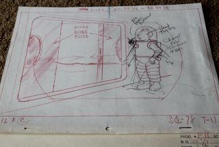 Herge ' s The Adventures of Tintin Animated Model sheets Storyboard Sketch Art 803 3