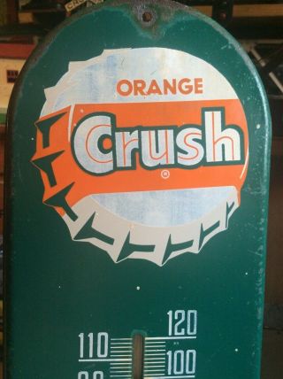 Vintage orange crush thermometer 3
