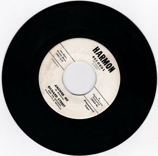 Northern Soul 45rpm - Richard Street On Harmon Records - Rare Promo Sound Clip