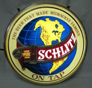 Rare Vintage Schlitz Lighted Beer Sign