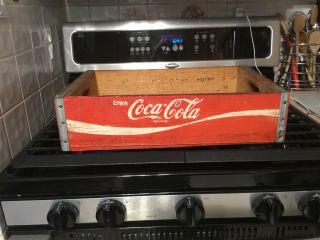 Vintage Old Antique Coca Cola Wooden Crate Red 12” X 18”