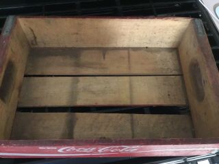 Vintage Old Antique Coca Cola Wooden Crate Red 12” X 18” 5
