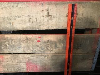 Vintage Old Antique Coca Cola Wooden Crate Red 12” X 18” 7