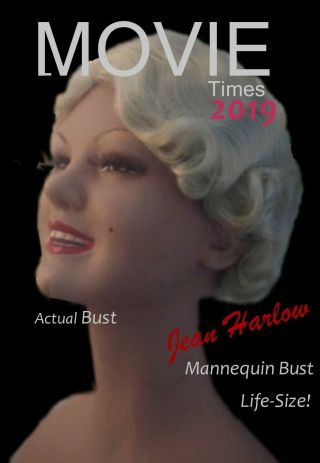 Final Listing Jean Harlow Mannequin Bust - Life - Like - 1930s Style Glamour - Bonus