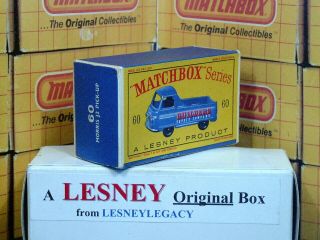 Matchbox Lesney 60a Morris J2 Pick Up Truck Type D Empty Box Only