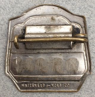 Rare Antique Employee Badge Packard Motor Corp Detroit made by Whitehead & Hoag 2