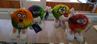 4 - M&m`s Mini Swarmees Plush Collectible Set With Tags Rare - M&m 