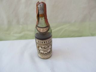 1934 Empty Hennessy Cognac Brandy Miniature Bottle / Shape