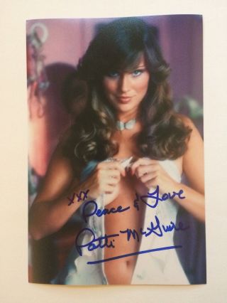 Patti Mcguire Autographed Photo Playboy Playmate Of The Year Pmoy 1977 11/76
