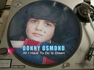 Donny Osmond - All I Have To Do Is Dream Mega Rare 12 " Picture Disc Promo Lp