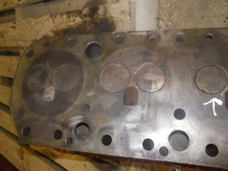 Allis Chalmers WD45 Tractor AC engine motor gas cylinder head Late WD & valves 8