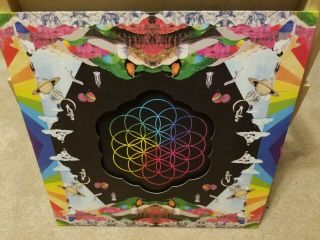 Coldplay A Head Full Of Dreams Neon Pink Blue Translucent 2 Vinyl Record Album