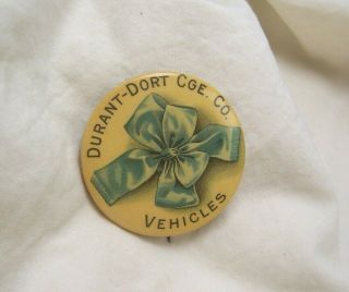 1900 ' s Durant Dort Carraige Company Vehicles Advertising Pinback 3