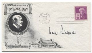 Ivar Giaever Signed Fdc Autographed First Day Cover Nobel Prize Winner
