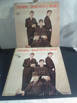 The Beatles 2 Lps Introducing The Beatles Vee Jay Vjlp 1062 Version 2.  1 Inspect