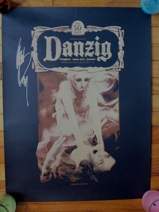 Danzig,  Pennywise,  Cancer Bats,  Saviours @ The Warfield Sf 7 - 30 - 15 Succubus Poster