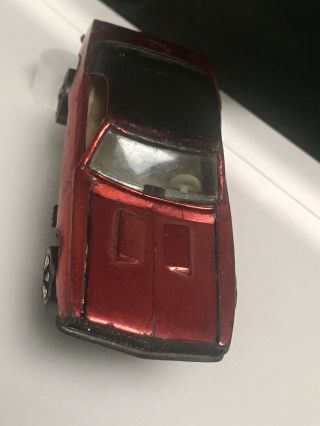 Redline Hot Wheels Custom Camaro Red.  (Black roof and white interior) 5