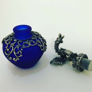 Cobalt Blue Dragon Perfume Bottle 2