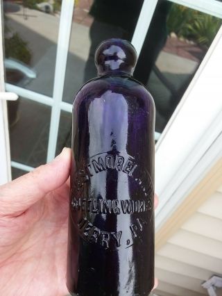 Deep Purple Derry,  Pennsylvania Westmoreland Bottling Hutchinson Soda Botl