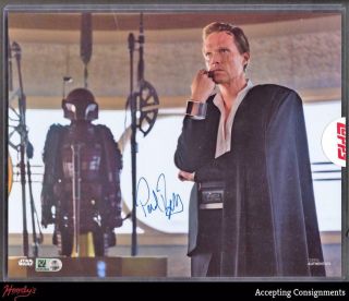 2019 Topps Authentics Star Wars Paul Bettany Autograph Signed 8x10 Photo Auto