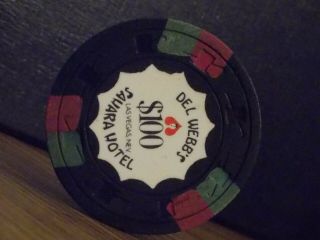 DEL WEBB ' S SAHARA HOTEL & CASINO $100 hotel casino gaming chip Las Vegas,  NV 3
