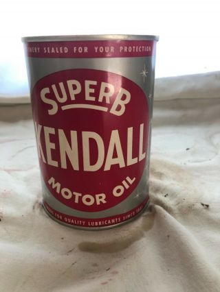 Kendall Motor Oil Qt Can