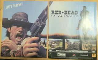 Red Dead Revolver Poster Ad Print Playstation 2