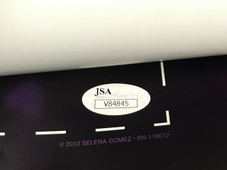 Selena Gomez Signed 24x36 STARS DANCE TOUR Poster Autographed JSA AUTO 3