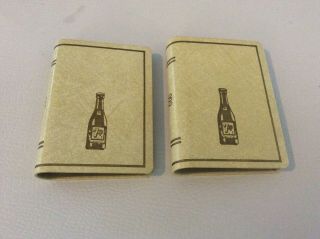2 Vintage 7 Up Playing Card Deck Holders