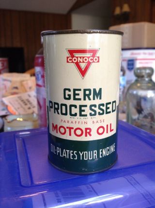 Conoco Germ Processed Motor Oil Bank 3.  5 " Ponca City Oklahoma Ok